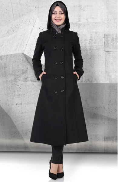 Hooded Long coat